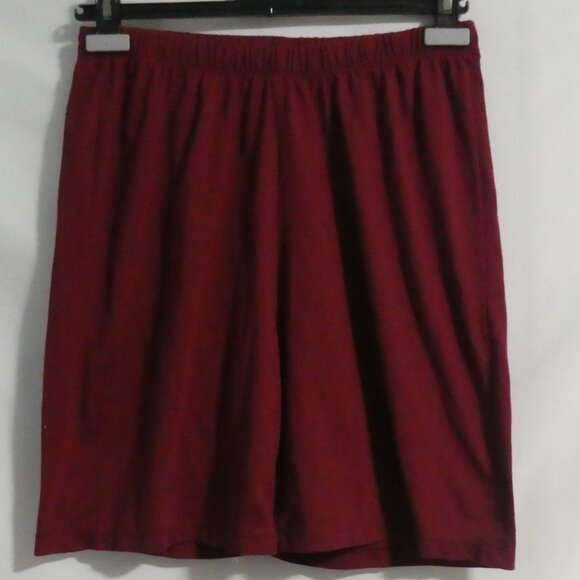 Burgundy | medium | Lightweight Lounge - Pajama Shorts | Back Pocket - Picture 1 of 14